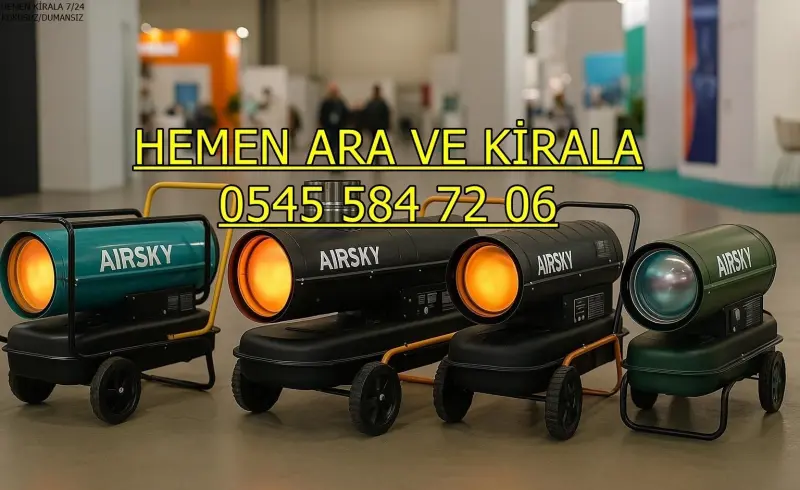 Mazotlu Isıtıcı Kiralama İle Islak Şap Kurutma MAZOTLU ELEKTRİKLİ ISIMAK ISITICI KİRALAMA
